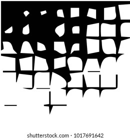 Black and white grunge vector line background. Abstract halftone illustration background. Grunge grid background pattern
