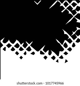 Black and white grunge vector line background. Abstract halftone illustration background. Grunge grid background pattern
