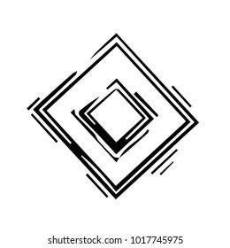 Black and white grunge vector line background. Abstract halftone illustration background. Grunge grid background pattern
