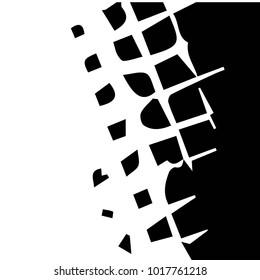 Black and white grunge vector line background. Abstract halftone illustration background. Grunge grid background pattern
