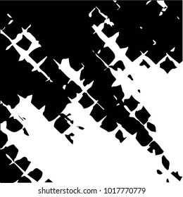 Black and white grunge vector line background. Abstract halftone illustration background. Grunge grid background pattern
