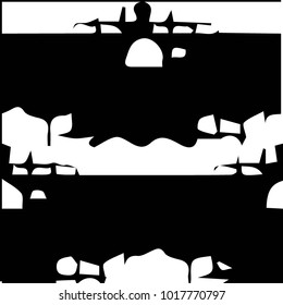 Black and white grunge vector line background. Abstract halftone illustration background. Grunge grid background pattern
