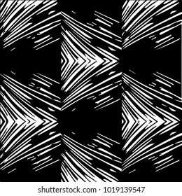 Black and white grunge vector line background. Abstract halftone illustration background. Grunge grid background pattern
