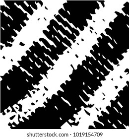 Black and white grunge vector line background. Abstract halftone illustration background. Grunge grid background pattern
