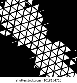 Black and white grunge vector line background. Abstract halftone illustration background. Grunge grid background pattern
