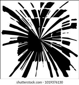 Black and white grunge vector line background. Abstract halftone illustration background. Grunge grid background pattern
