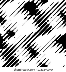 Black and white grunge vector line background. Abstract halftone illustration background. Grunge grid background pattern
