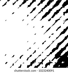 Black and white grunge vector line background. Abstract halftone illustration background. Grunge grid background pattern
