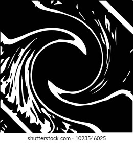 Black and white grunge vector line background. Abstract halftone illustration background. Grunge grid background pattern
