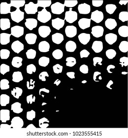 Black and white grunge vector line background. Abstract halftone illustration background. Grunge grid background pattern

