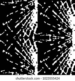 Black and white grunge vector line background. Abstract halftone illustration background. Grunge grid background pattern
