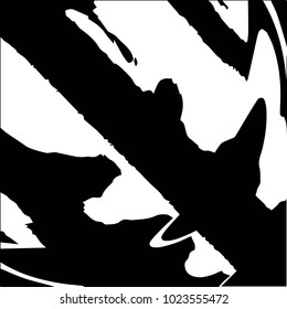 Black and white grunge vector line background. Abstract halftone illustration background. Grunge grid background pattern
