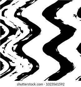 Black and white grunge vector line background. Abstract halftone illustration background. Grunge grid background pattern
