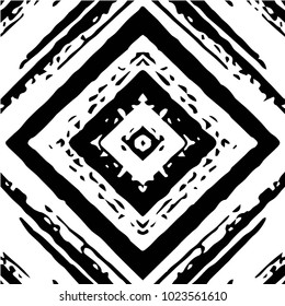 Black and white grunge vector line background. Abstract halftone illustration background. Grunge grid background pattern
