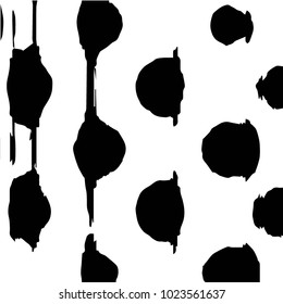 Black and white grunge vector line background. Abstract halftone illustration background. Grunge grid background pattern
