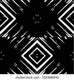 Black and white grunge vector line background. Abstract halftone illustration background. Grunge grid background pattern
