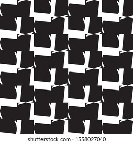 Black and white grunge vector line background. Abstract halftone illustration background. Grunge grid background pattern
