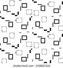 Black and white grunge vector line background. Abstract halftone illustration background. Grunge grid background pattern