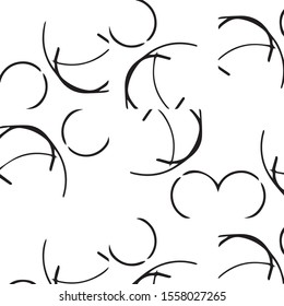 Black and white grunge vector line background. Abstract halftone illustration background. Grunge grid background pattern