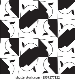 Black and white grunge vector line background. Abstract halftone illustration background. Grunge grid background pattern