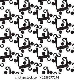 Black and white grunge vector line background. Abstract halftone illustration background. Grunge grid background pattern