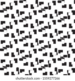 Black and white grunge vector line background. Abstract halftone illustration background. Grunge grid background pattern