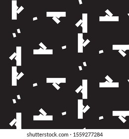 Black and white grunge vector line background. Abstract halftone illustration background. Grunge grid background pattern