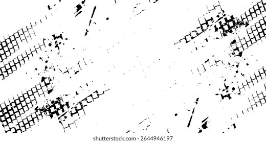 Fondo de línea de Vector grunge blanco y negro. Fondo Abstractas de la ilustración. Patrón de fondo de rejilla de grunge