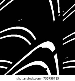 Black and white grunge vector line background. Abstract halftone illustration background. Grunge grid background pattern
