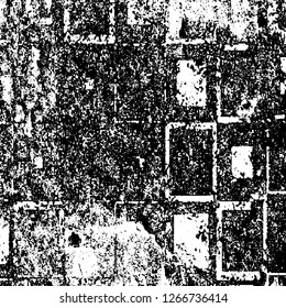 Black and white grunge. Vector monochrome texture