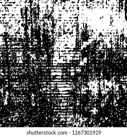 Black and white grunge. Vector monochrome texture