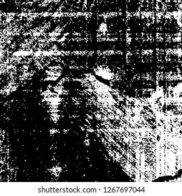 Black and white grunge. Vector monochrome texture