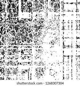 Black and white grunge. Vector monochrome texture