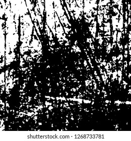 Black and white grunge. Vector monochrome texture