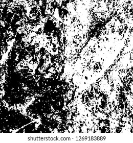 Black and white grunge. Vector monochrome texture