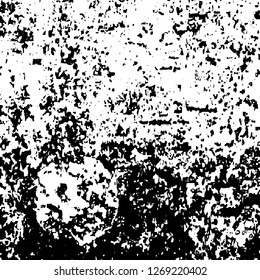 Black and white grunge. Vector monochrome texture