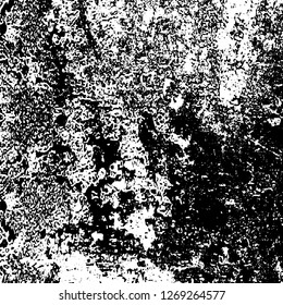 Black and white grunge. Vector monochrome texture