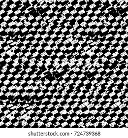 Black and white grunge. Vector monochrome abstract texture. Stains, splashes, scratches, chips, scuff the old surface. Vintage elements for design and print