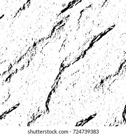 Black and white grunge. Vector monochrome abstract texture. Stains, splashes, scratches, chips, scuff the old surface. Vintage elements for design and print