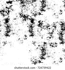 Black and white grunge. Vector monochrome abstract texture. Stains, splashes, scratches, chips, scuff the old surface. Vintage elements for design and print