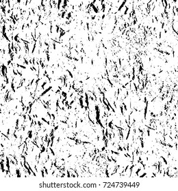 Black and white grunge. Vector monochrome abstract texture. Stains, splashes, scratches, chips, scuff the old surface. Vintage elements for design and print