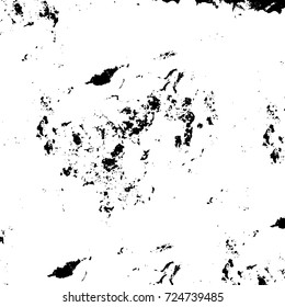 Black and white grunge. Vector monochrome abstract texture. Stains, splashes, scratches, chips, scuff the old surface. Vintage elements for design and print