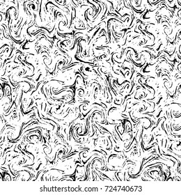 Black and white grunge. Vector monochrome abstract texture. Stains, splashes, scratches, chips, scuff the old surface. Vintage elements for design and print