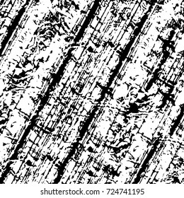 Black and white grunge. Vector monochrome abstract texture. Stains, splashes, scratches, chips, scuff the old surface. Vintage elements for design and print