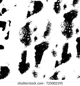 Black and white grunge. Vector monochrome abstract texture. Stains, splashes, scratches, chips, scuff the old surface. Vintage elements for design and print