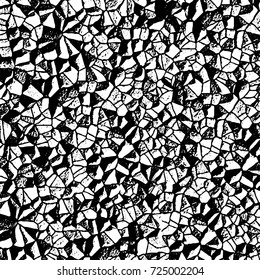Black and white grunge. Vector monochrome abstract texture. Stains, splashes, scratches, chips, scuff the old surface. Vintage elements for design and print