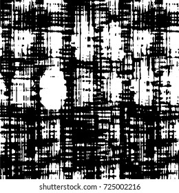Black and white grunge. Vector monochrome abstract texture. Stains, splashes, scratches, chips, scuff the old surface. Vintage elements for design and print