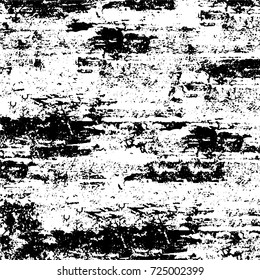 Black and white grunge. Vector monochrome abstract texture. Stains, splashes, scratches, chips, scuff the old surface. Vintage elements for design and print