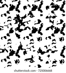 Black and white grunge. Vector monochrome abstract texture. Stains, splashes, scratches, chips, scuff the old surface. Vintage elements for design and print