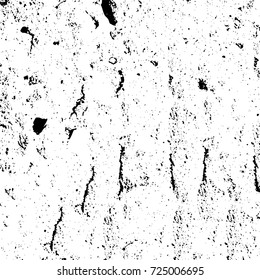 Black and white grunge. Vector monochrome abstract texture. Stains, splashes, scratches, chips, scuff the old surface. Vintage elements for design and print